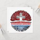 Griechenland Griechisch Schweizer Schweiz Baum Kaart (Voorkant / Achterkant in situ)