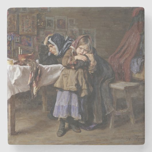 Grief and Mourning (Sympathy After Bereavement) Stenen Onderzetter (Voorkant)