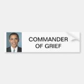 GRIEF-COMMANDANT BUMPERSTICKER (Voorkant)