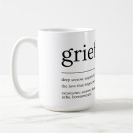 Grief Definition Mok – Minimalistisch rouwgeschenk