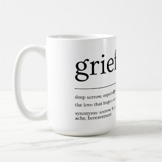 Grief Definition Mok – Minimalistisch rouwgeschenk