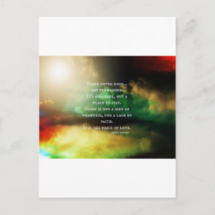 GRIEF eindigt nooit Briefkaart