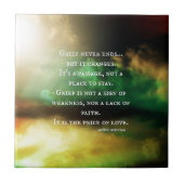 GRIEF eindigt nooit Tegeltje (Voorkant)