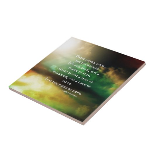 GRIEF eindigt nooit Tegeltje (Zijkant)