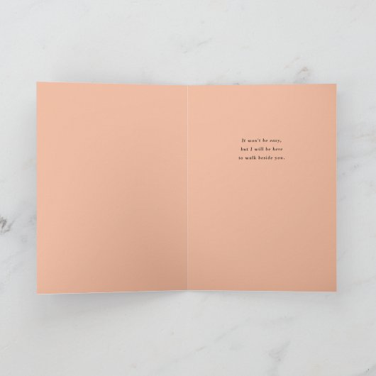 Grief is een lange weg sympathie kaart (Binnen)