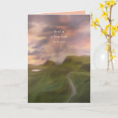 Grief is een lange weg sympathie kaart (Gele Bloem)