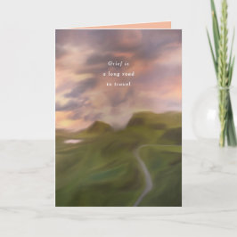Grief is een lange weg sympathie kaart