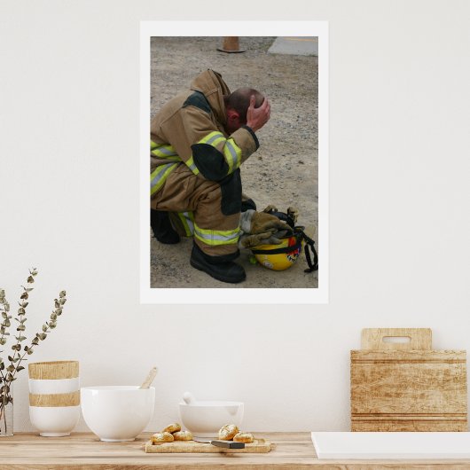 Grief-kleur Poster (Keuken)