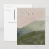 Grief Mourning Loss Flying Birds In Mountains Card Briefkaart (Voorkant / Achterkant)