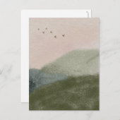 Grief Mourning Loss Flying Birds In Mountains Card Briefkaart (Voorkant / Achterkant)