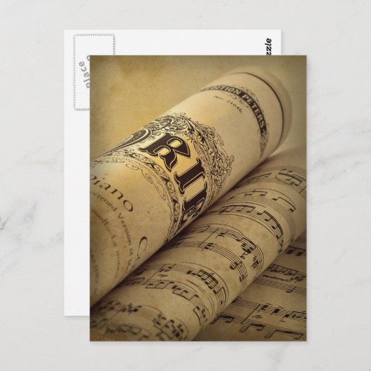 Grieg Piano Concerto Briefkaart (Voorkant / Achterkant)