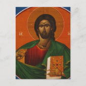 GRIEK ORTHODOX ICON JESUS CHRIST BRIEFKAART (Voorkant)