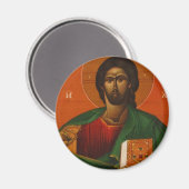 GRIEK ORTHODOX ICON JESUS CHRIST MAGNEET (Voorkant / Achterkant)