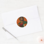 GRIEK ORTHODOX ICON JESUS CHRIST RONDE STICKER (Envelop)