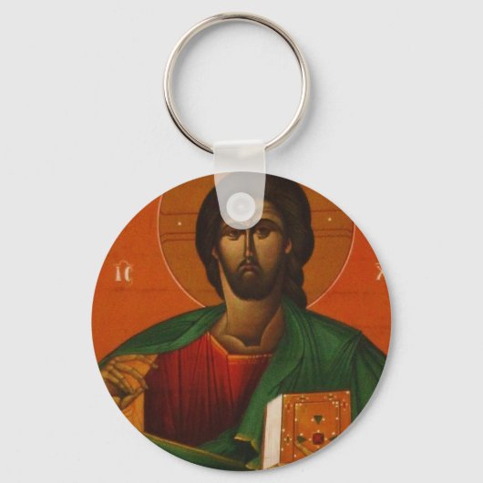 GRIEK ORTHODOX ICON JESUS CHRIST SLEUTELHANGER (Voorkant)