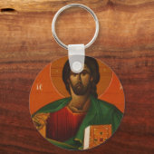 GRIEK ORTHODOX ICON JESUS CHRIST SLEUTELHANGER (Voorkant)