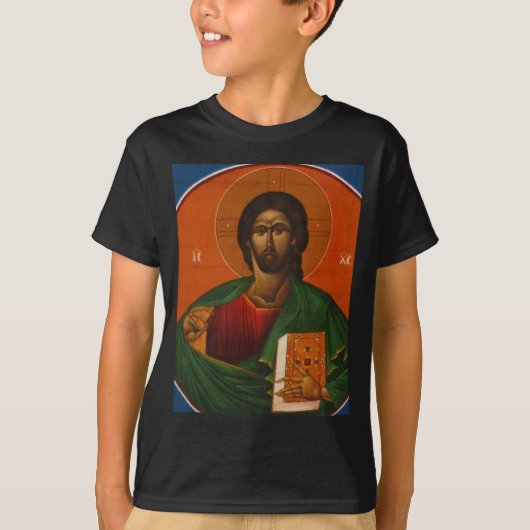 GRIEK ORTHODOX ICON JESUS CHRIST T-SHIRT (Voorkant)