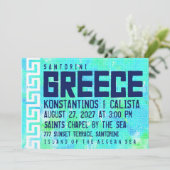 GRIEKECE-uitnodiging voor weddenschappen op bestem Kaart (Staand voorkant)