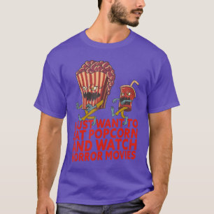 Griekelfilms Popcorn Citaat Halloween grappig T-shirt