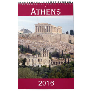 griekenland 2016 van athene kalender
