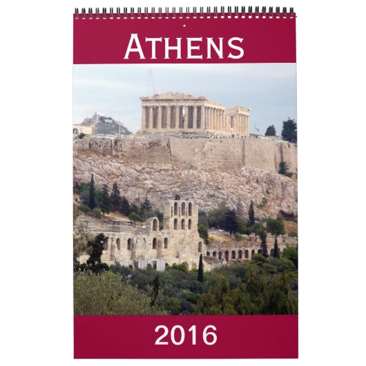 griekenland 2016 van athene kalender (Hoes)