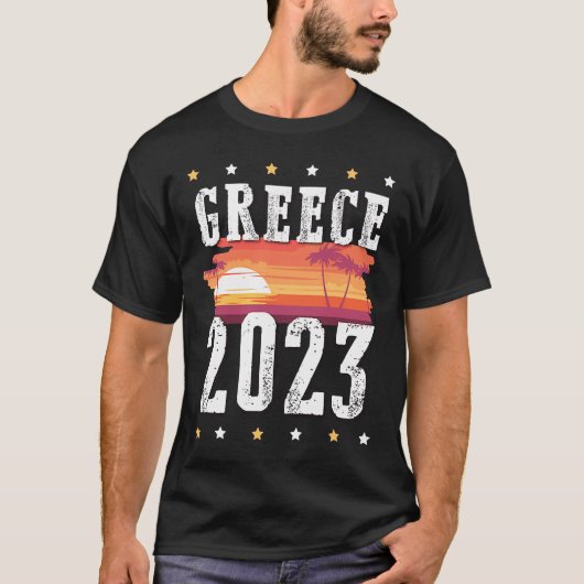 Griekenland 2023 Vacation Travel Team T-shirt (Voorkant)