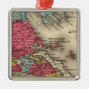 Griekenland 2 metalen ornament