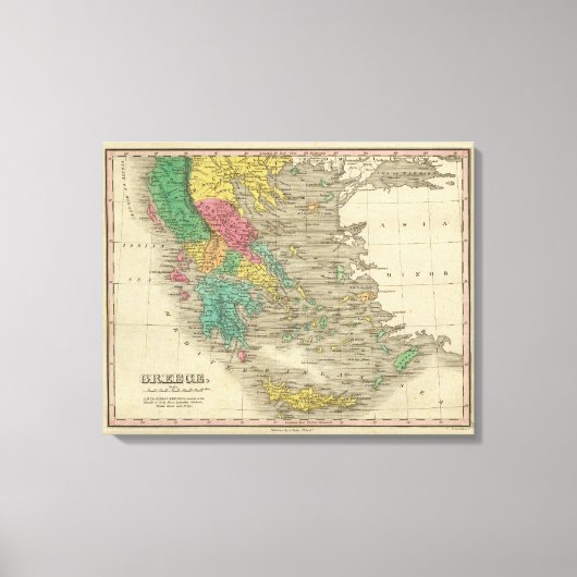 Griekenland 3 canvas afdruk (Voorkant)