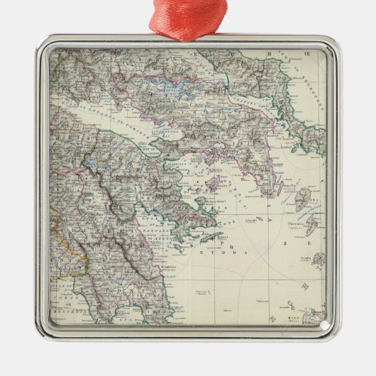 Griekenland 3 metalen ornament (Voorkant)