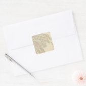 Griekenland 3 vierkante sticker (Envelop)