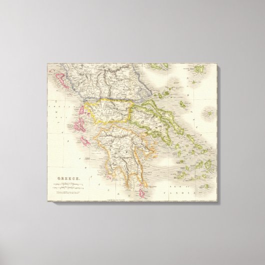Griekenland 4 canvas afdruk (Voorkant)