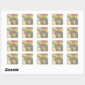 Griekenland 4 vierkante sticker (Vel)