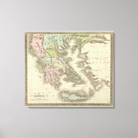 Griekenland 5 canvas afdruk (Voorkant)