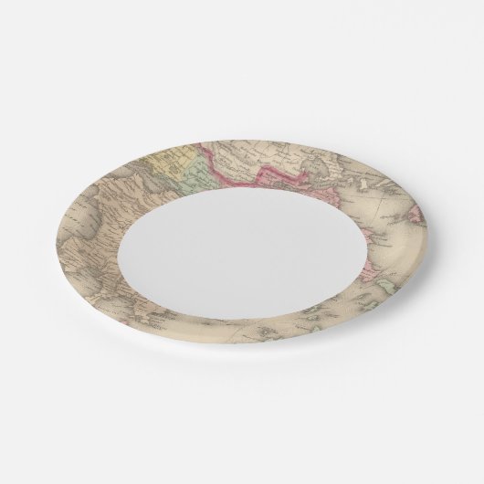 Griekenland 5 papieren bordje (Gekanteld)