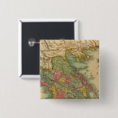 Griekenland 8 vierkante button 5,1 cm (Voorkant /achterkant)