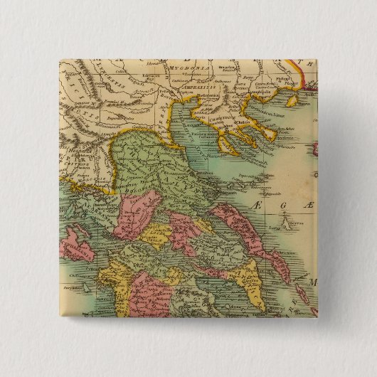 Griekenland 8 vierkante button 5,1 cm (Voorkant)