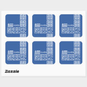 GRIEKENLAND - aangepaste stickers (Vel)