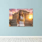 GRIEKENLAND - ACROPOLIS CANVAS AFDRUK (Insitu (Houten vloer))