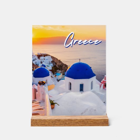 Griekenland Acryl Bord (Voorkant)