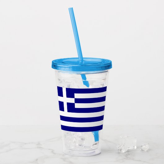Griekenland Acryl Drinkbeker (Voorkant ijs)