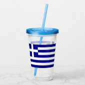 Griekenland Acryl Drinkbeker (Achterkant)