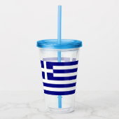 Griekenland Acryl Drinkbeker (Voorkant)