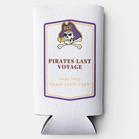 Griekenland Afstuderen Cruise Slim Koozie (Voorkant)