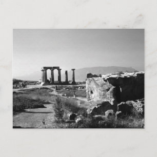 -Griekenland Ancient Corinth Apollo-tempel Briefkaart