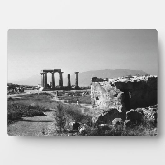 -Griekenland Ancient Corinth Apollo-tempel Fotoplaat (voorkant)