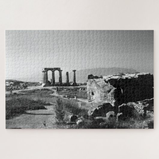 -Griekenland Ancient Corinth Apollo-tempel Legpuzzel (Horizontaal)