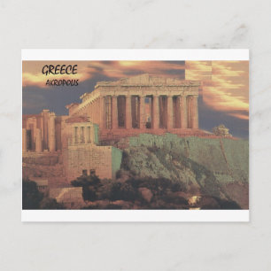 Griekenland Athene Parthenon Clouds (St.K.) Briefkaart