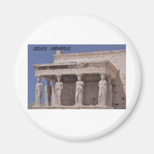 Griekenland Athene Parthenon-karyatides (St.K.) Magneet