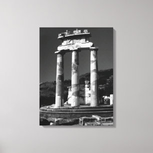 Griekenland Athene Tholos tempel Sanctuary Canvas Afdruk