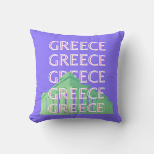 Griekenland, Athene Travel Art Kussen